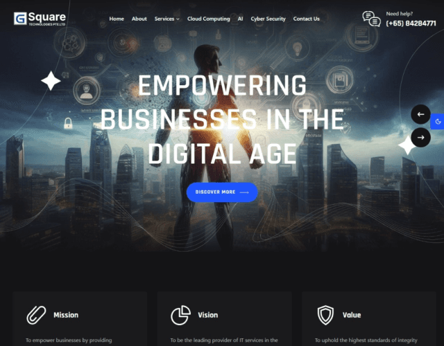 GSquare Technologies Website